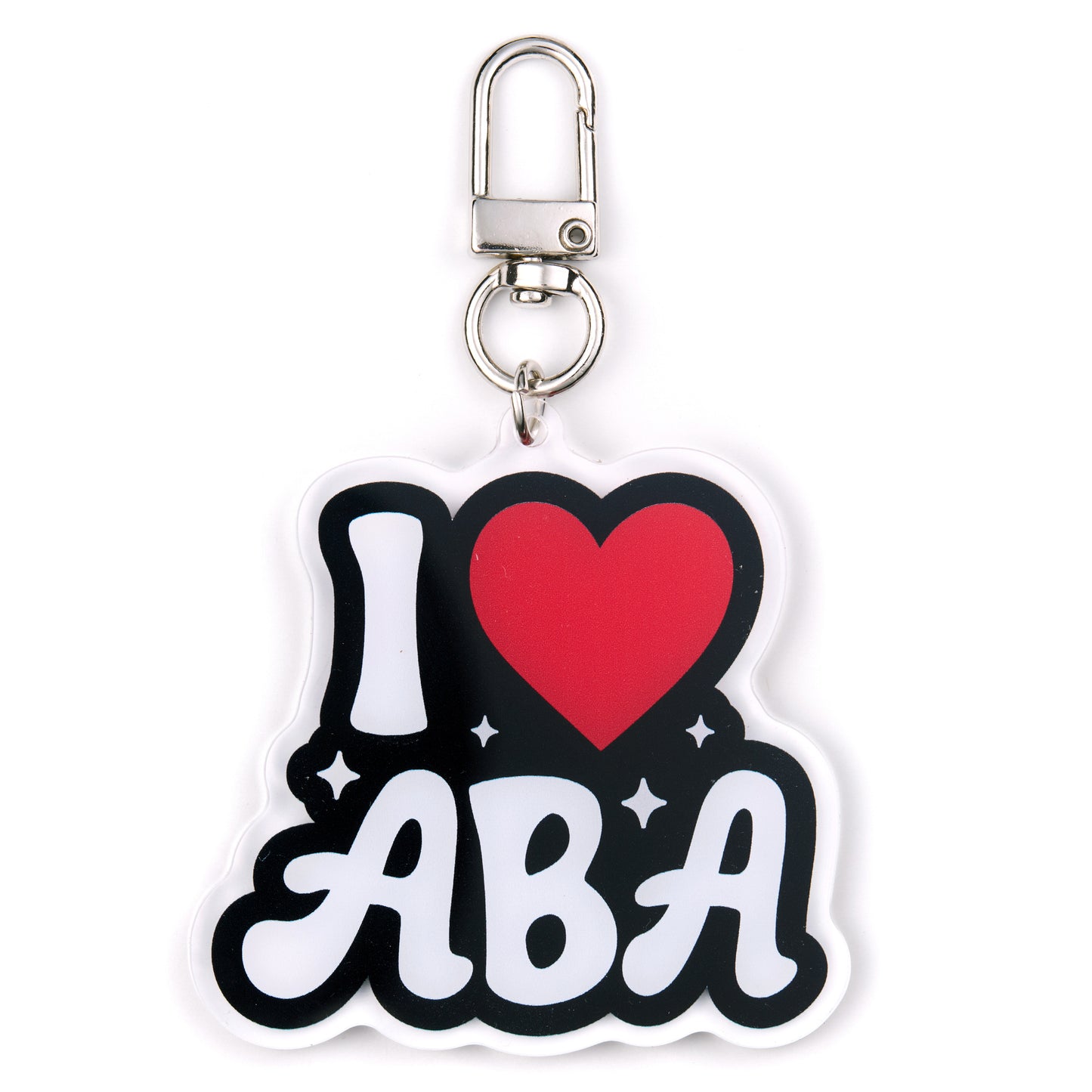I LOVE ABA KEYCHAIN